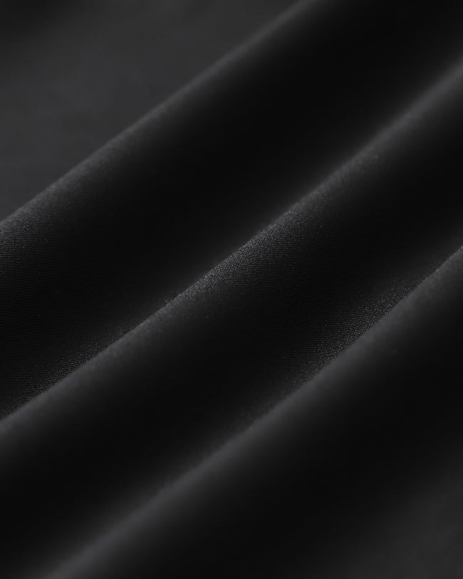 Black High Stretch A-Line Yoga Skirt