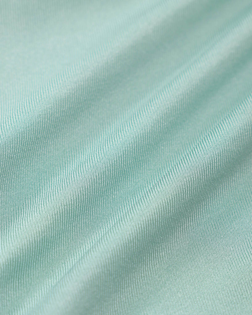 Cyan Ruched Bowknot Bikini Set