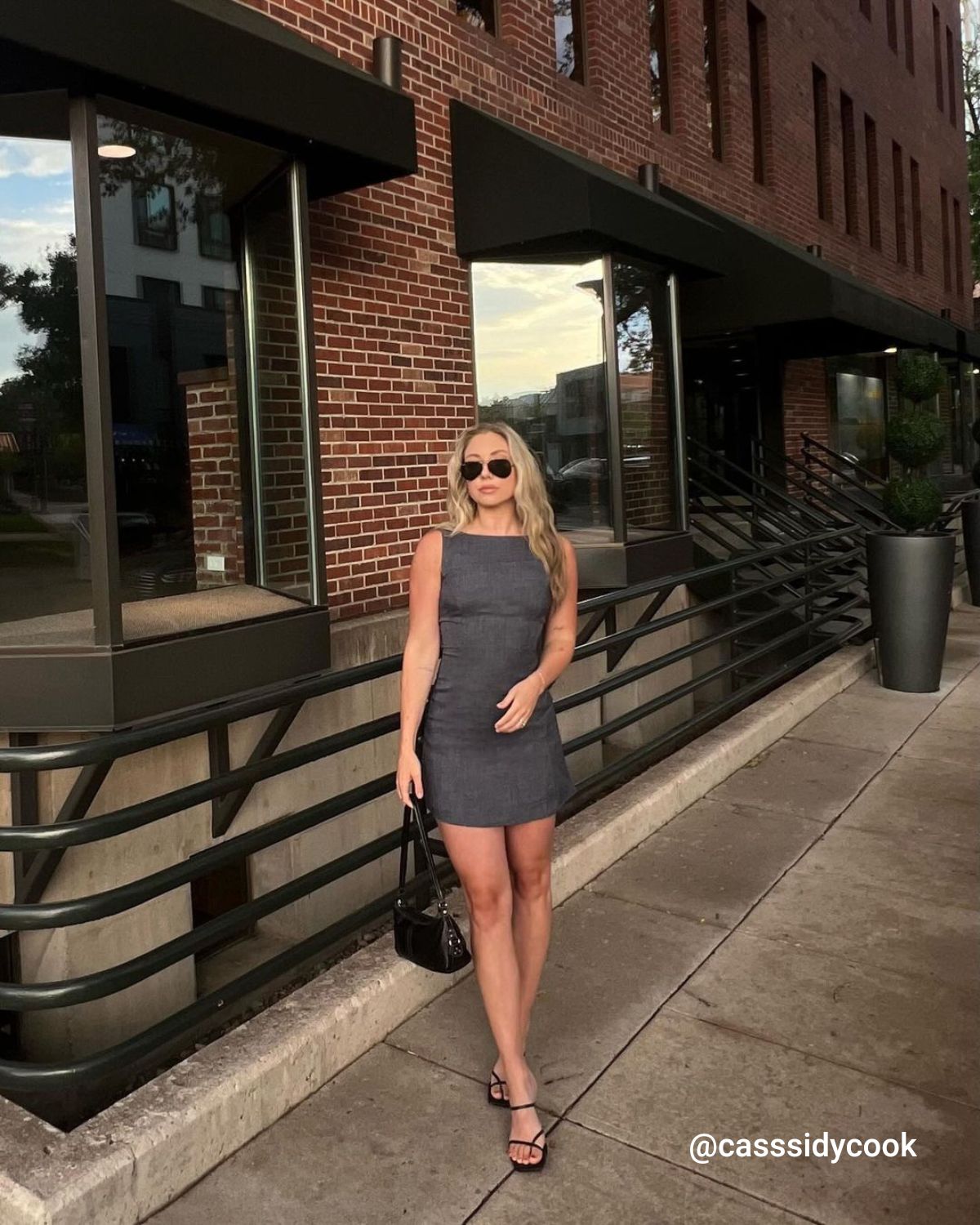 grey boat neck mini dress Boat Neck Mini Dress BLANC BASICS