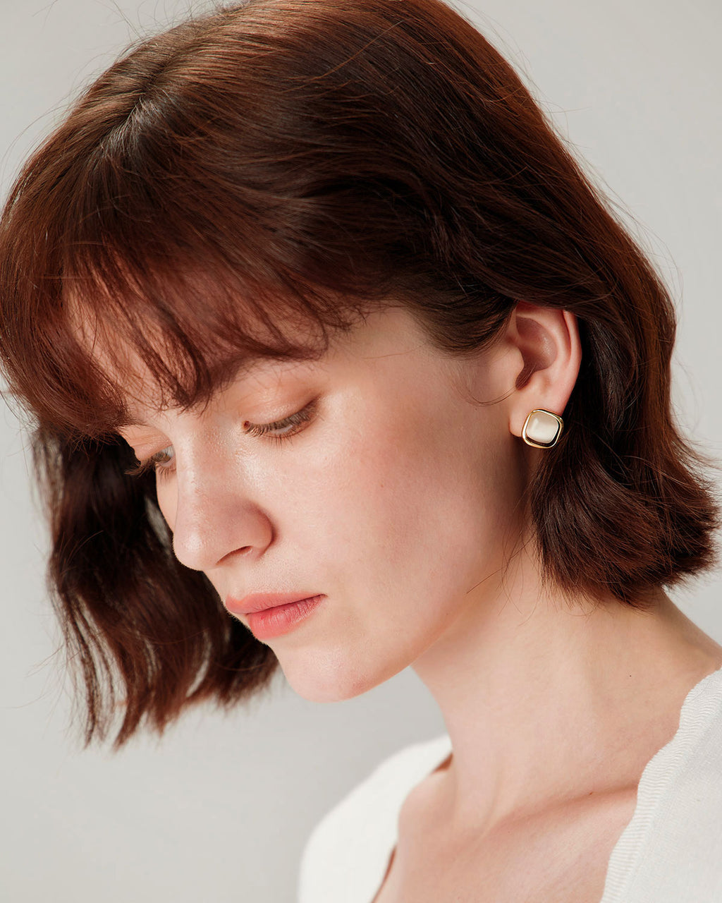 Gold Opal Earrings