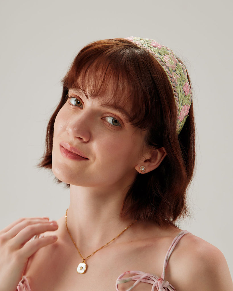 Pink Floral Headband