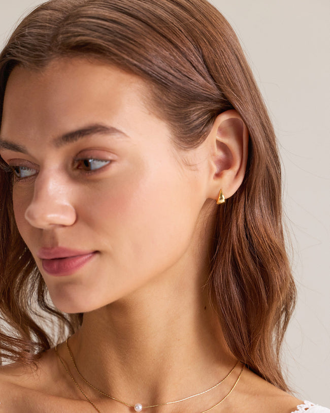 Metal Droplet Earrings