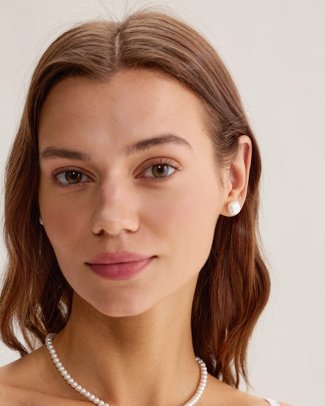 Silver Pearl Earrings