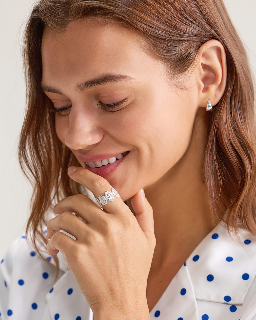 Silver Retro Ring