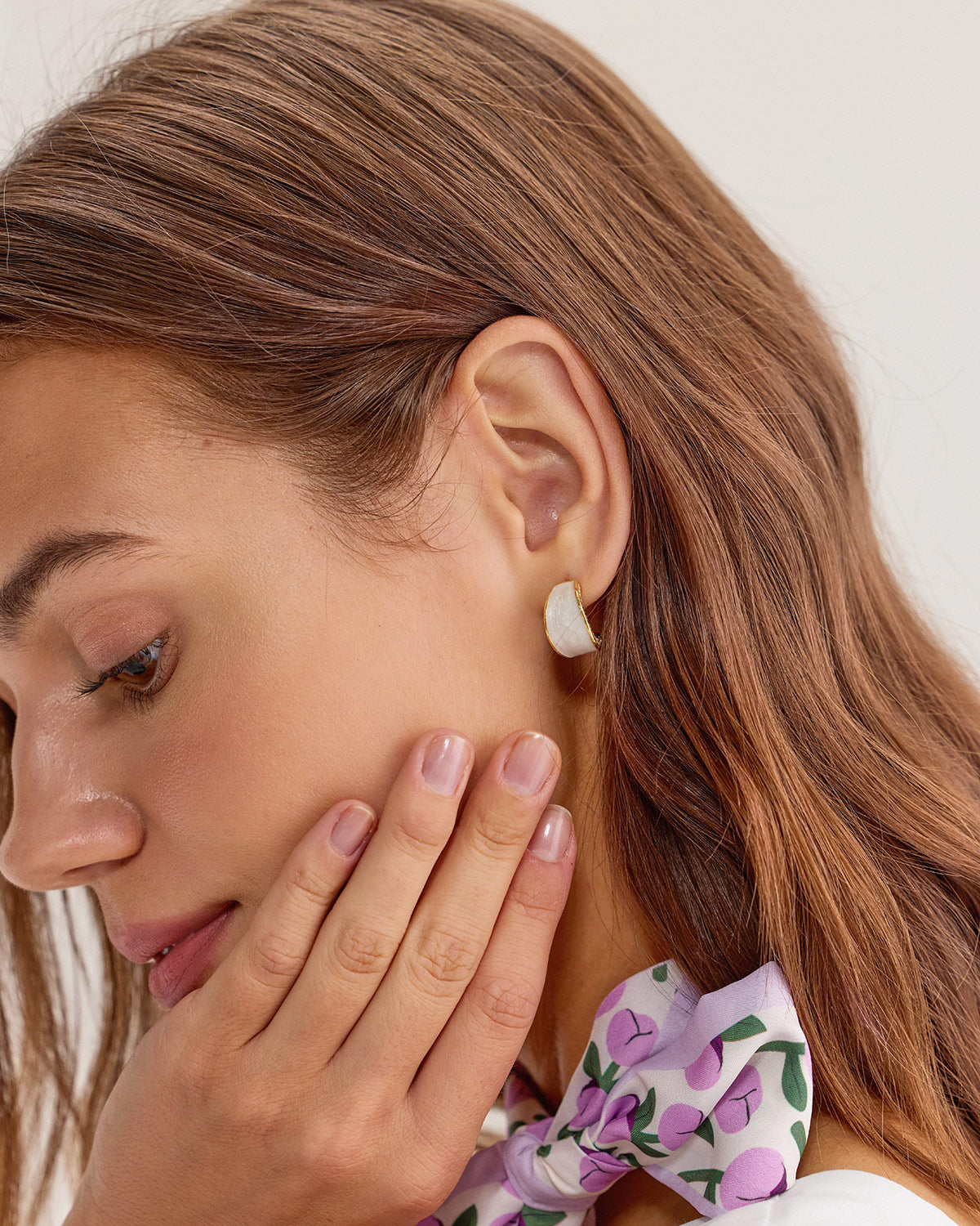 Silver Metal Earrings