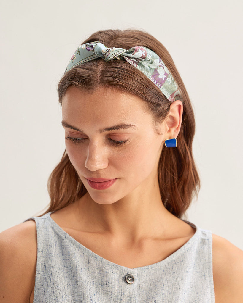Blue Floral Headband