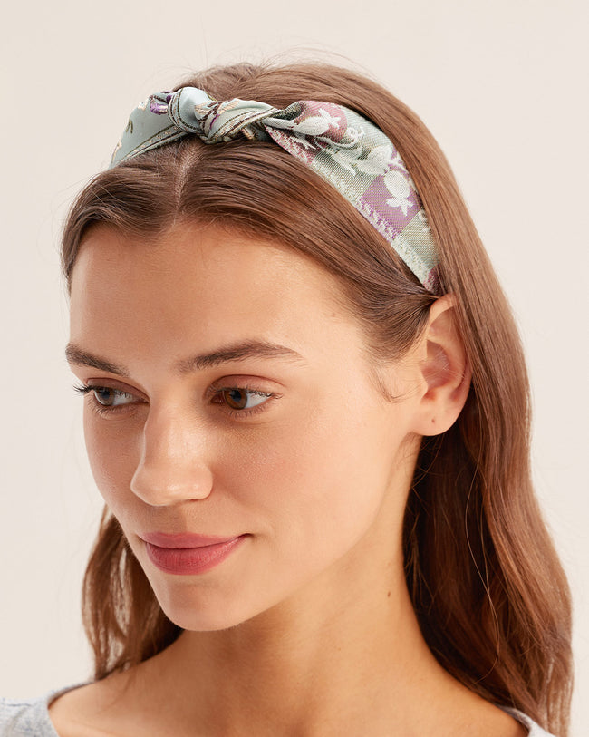 Blue Floral Headband