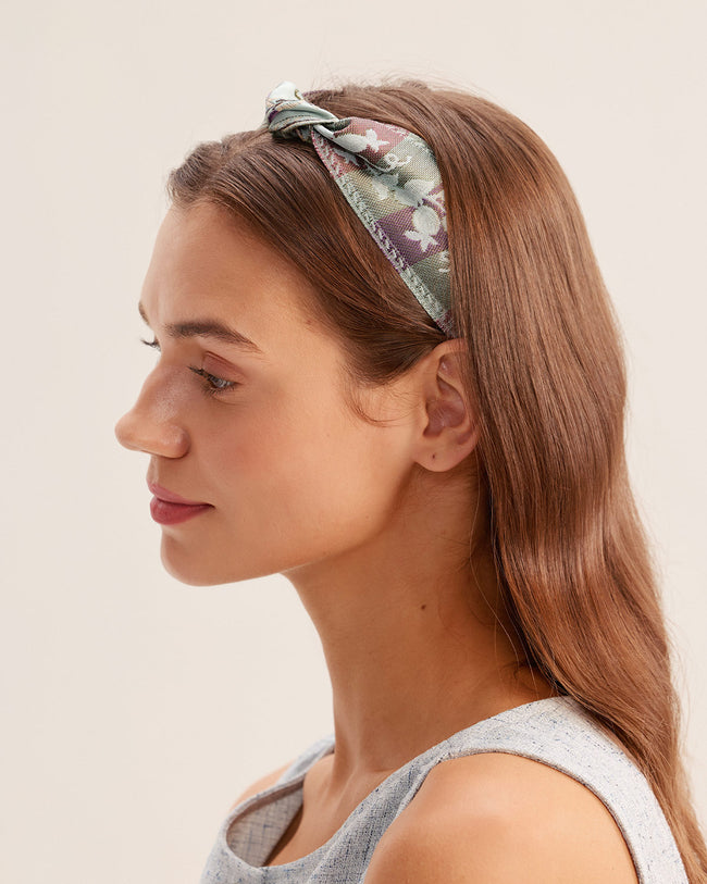 Blue Floral Headband