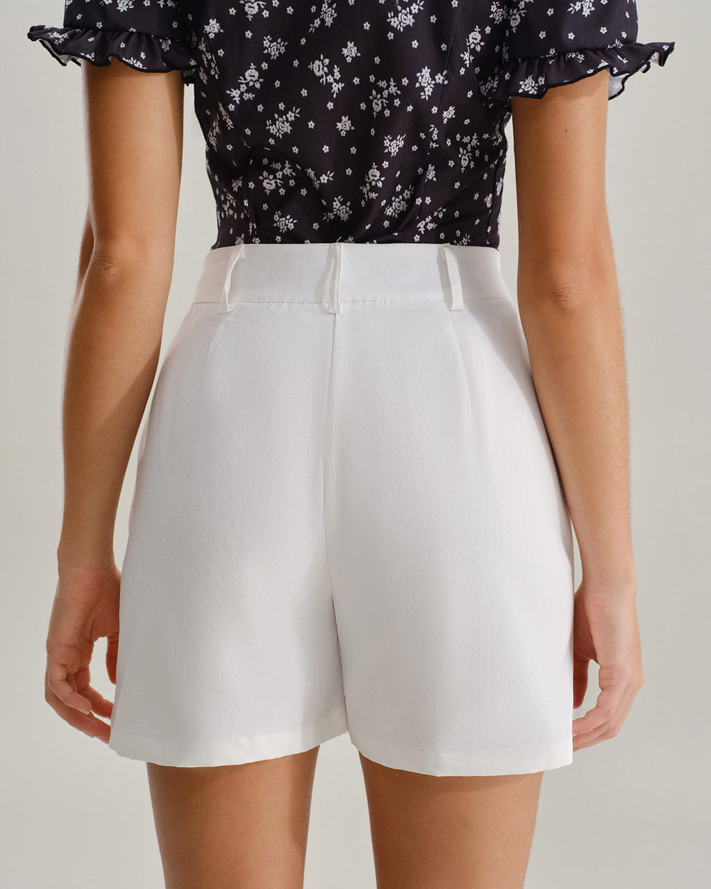 White Pocket Shorts