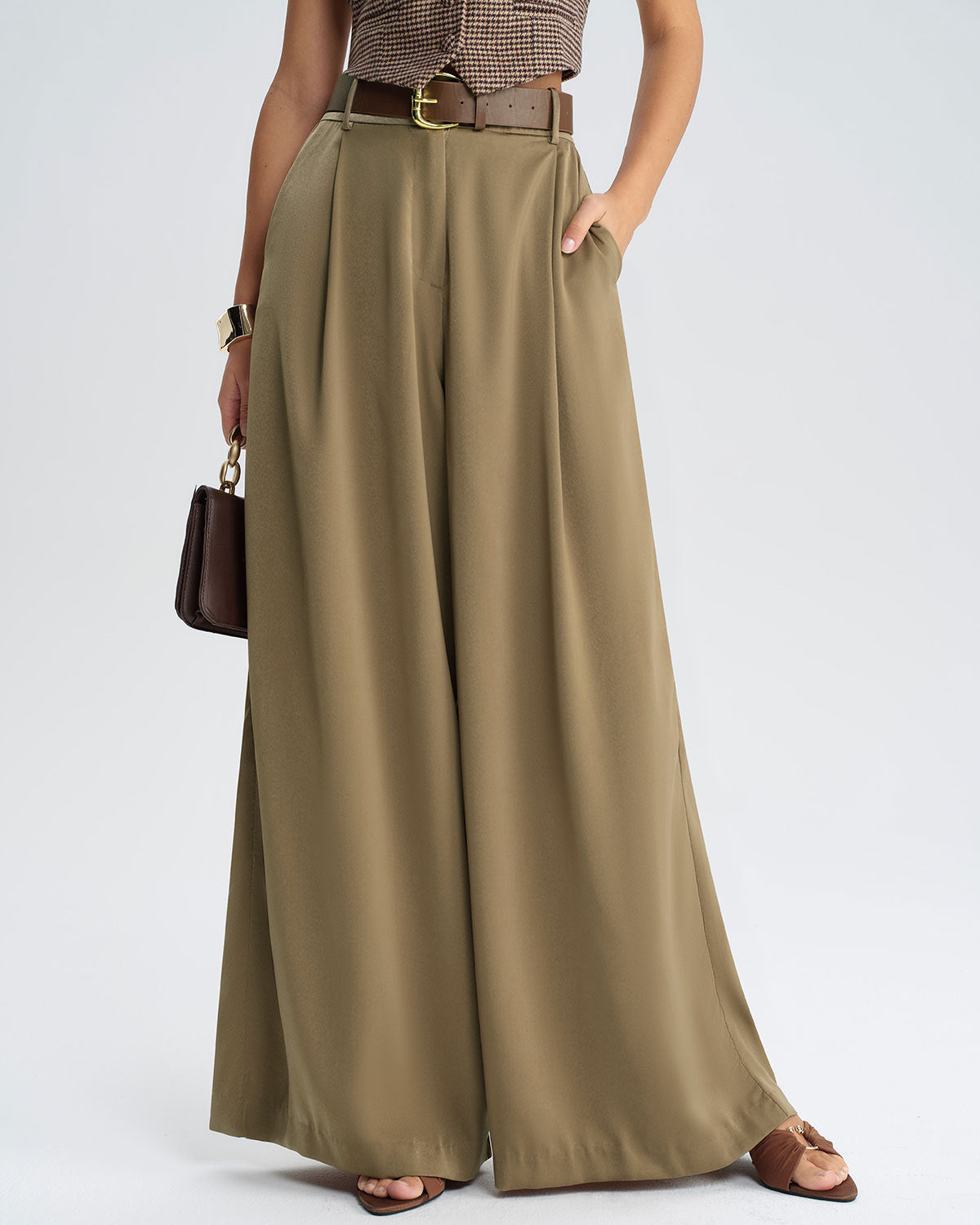 Women's Pants - High Waisted, Brandy Flare, Corduroy