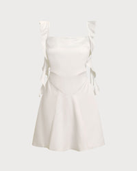 Apricot Square Neck Slip Mini Dress