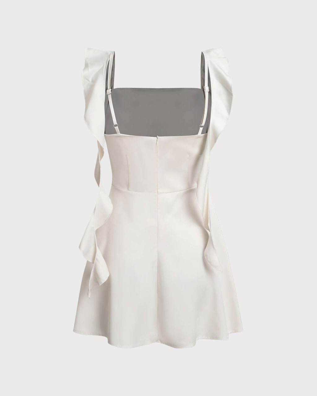 Apricot Square Neck Slip Mini Dress