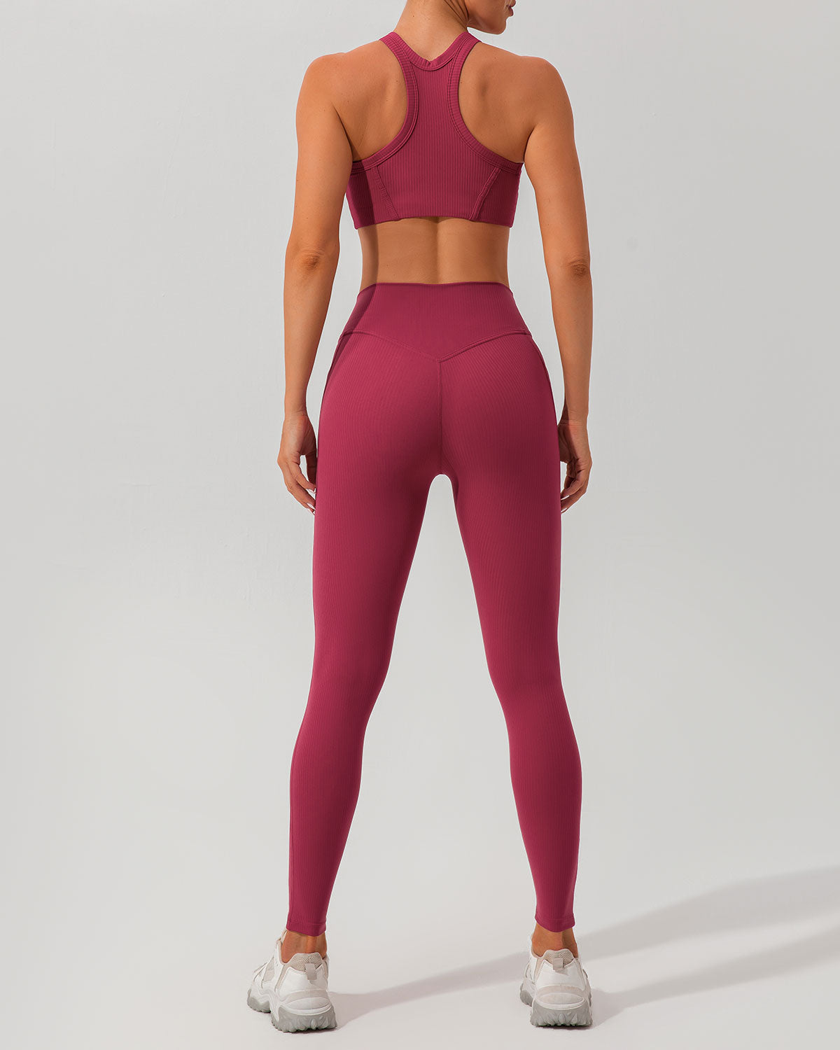 Red I-back Yoga Tank Top
