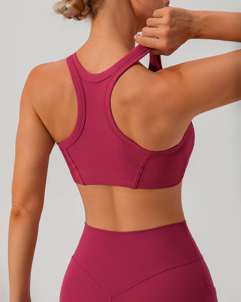 Red I-back Yoga Tank Top