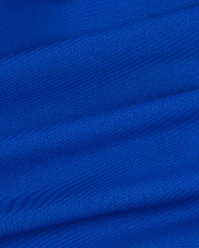 Blue V Neck O-Ring One-Piece Swimsuit
