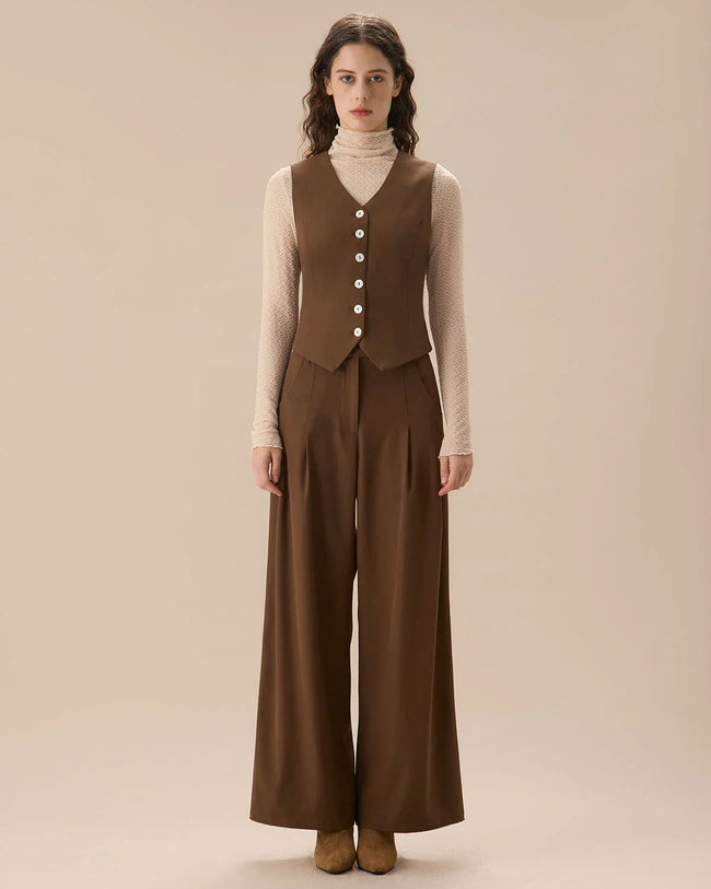 トップス refomed / CASTRO BOA VEST BROWN MENS BROWN GOAT NAPPA LEATHER VEST TALL FIT – Roper Apparel