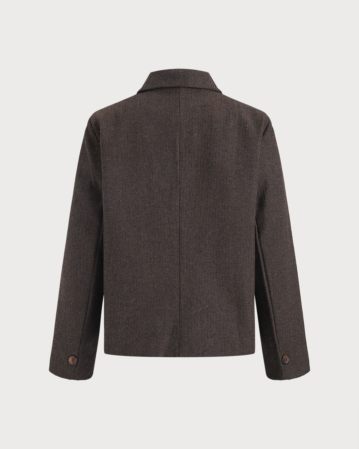 Women's Woven Polyester 3/4 Sleeve Blazers Outerwear - RIHOAS