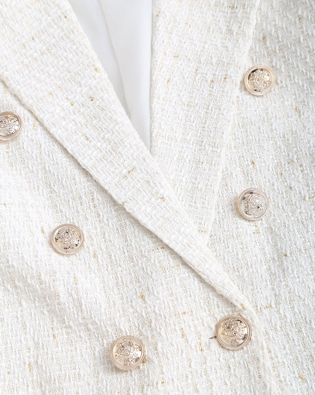 Women's Woven Polyester 3/4 Sleeve Blazers Outerwear - RIHOAS