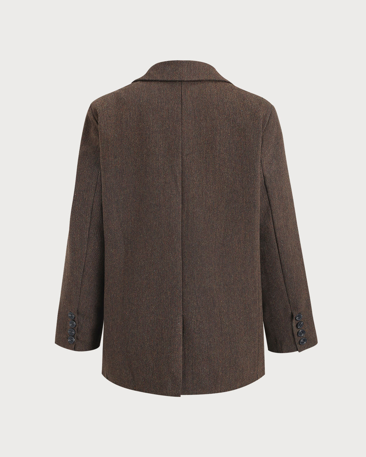 Women's Woven Polyester 3/4 Sleeve Blazers Outerwear - RIHOAS