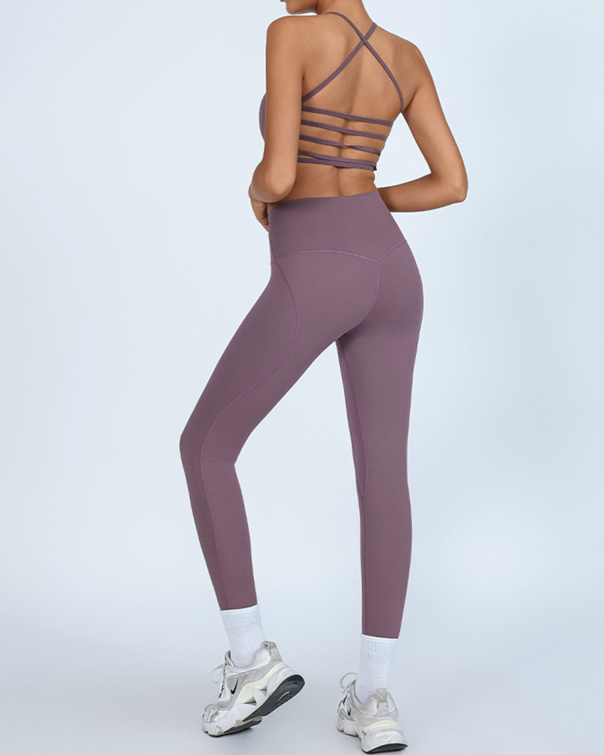 Purple High Stretch Yoga Leggings