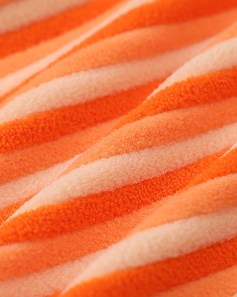 Orange Striped Tankini Swimsuit