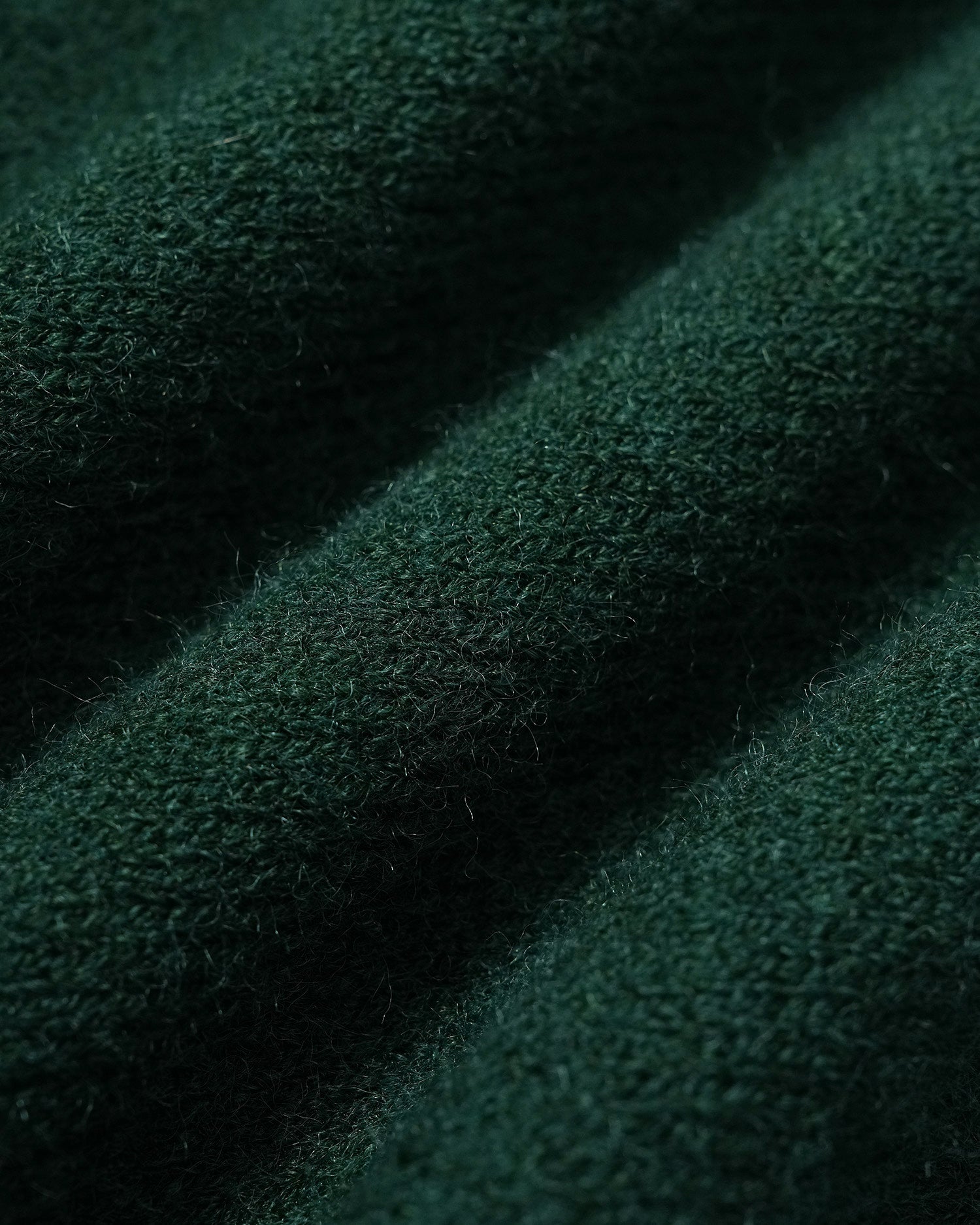 Green Round Neck Knit Cardigan