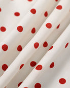 The V-Neck Polka Dot Midi Dress Dresses - RIHOAS