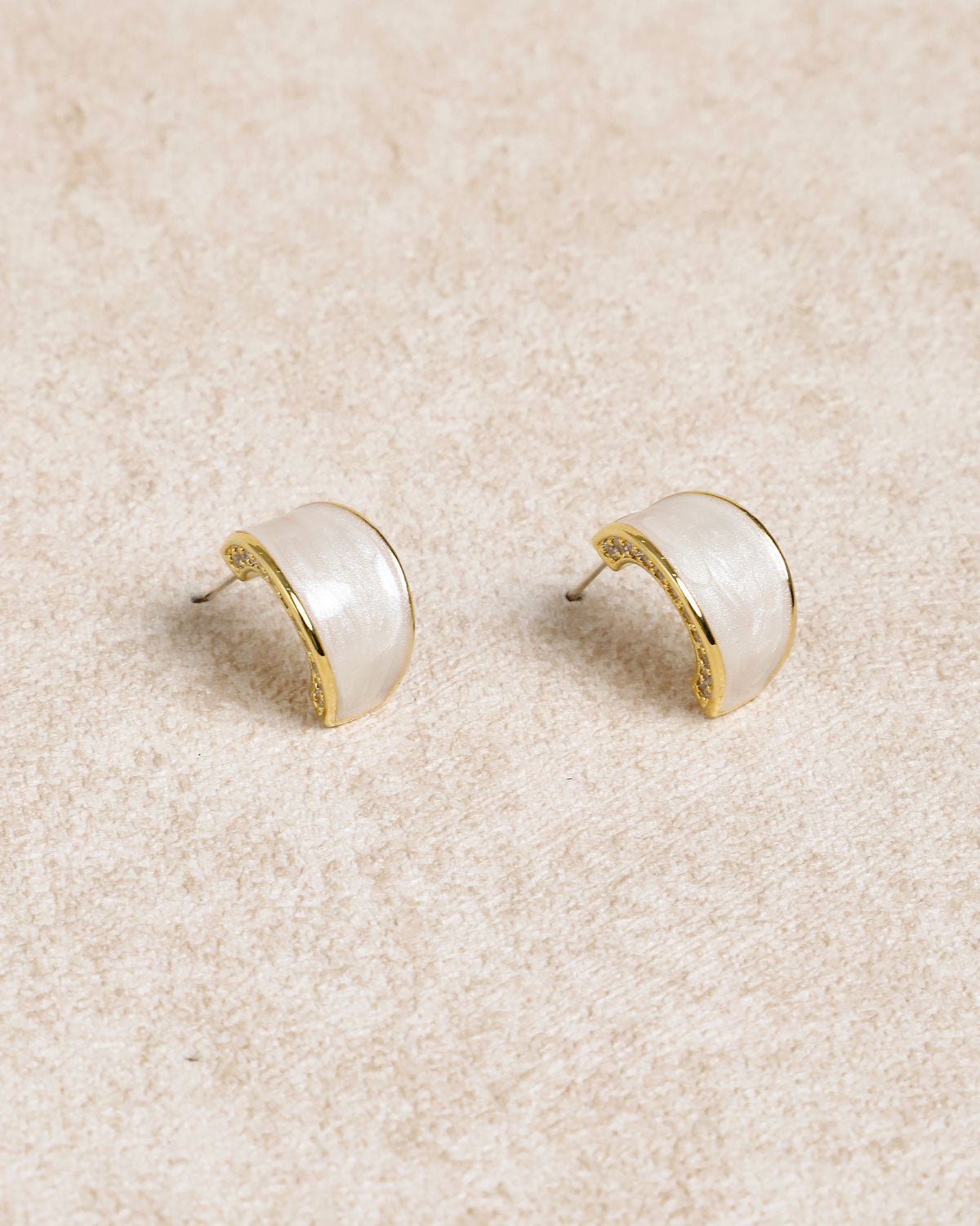 Silver Metal Earrings