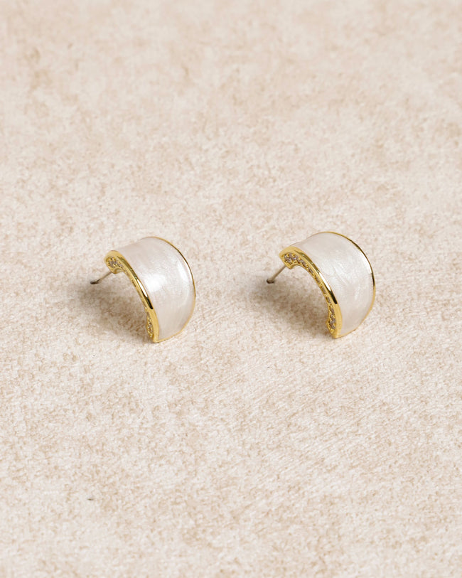 Silver Metal Earrings