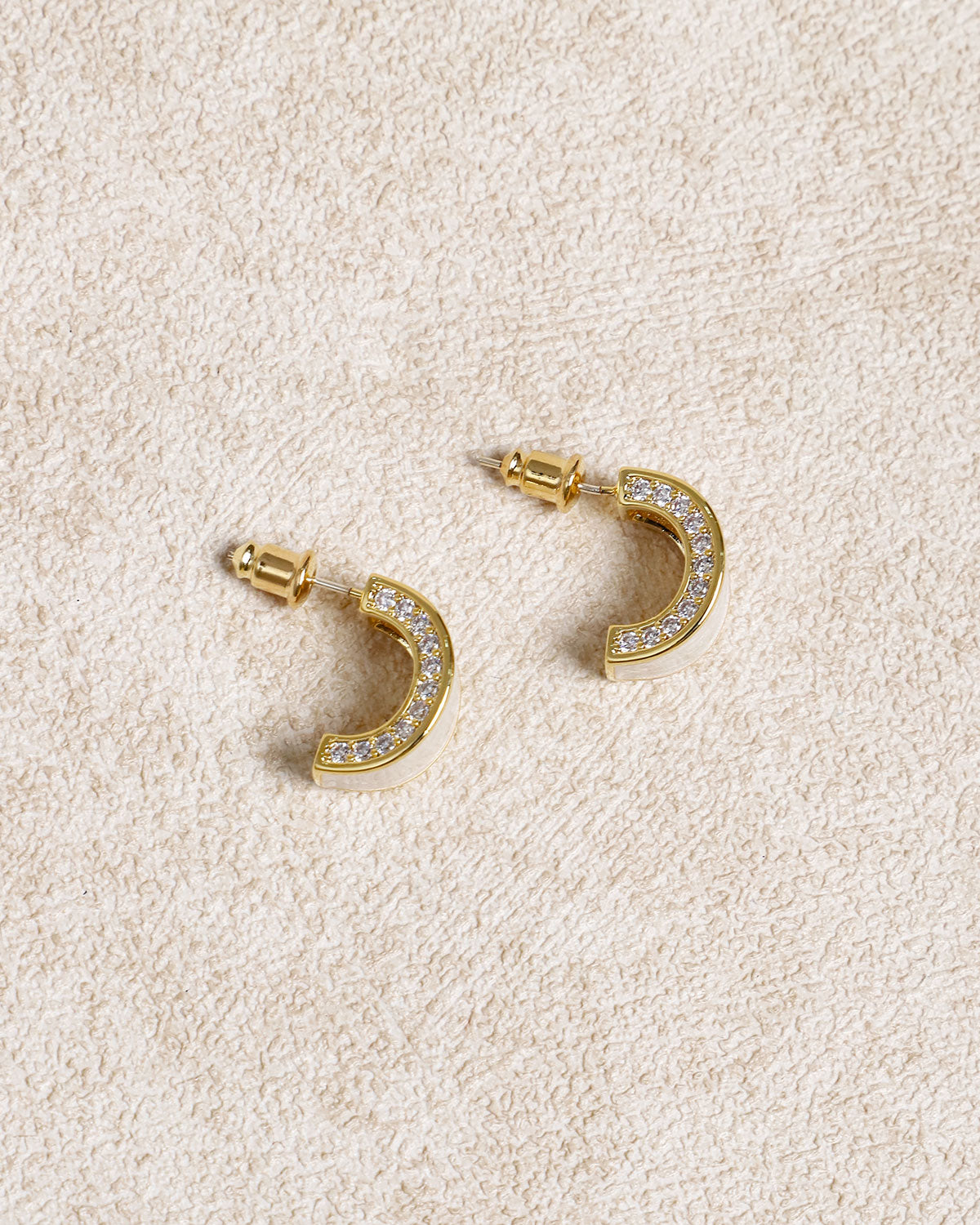 Silver Metal Earrings