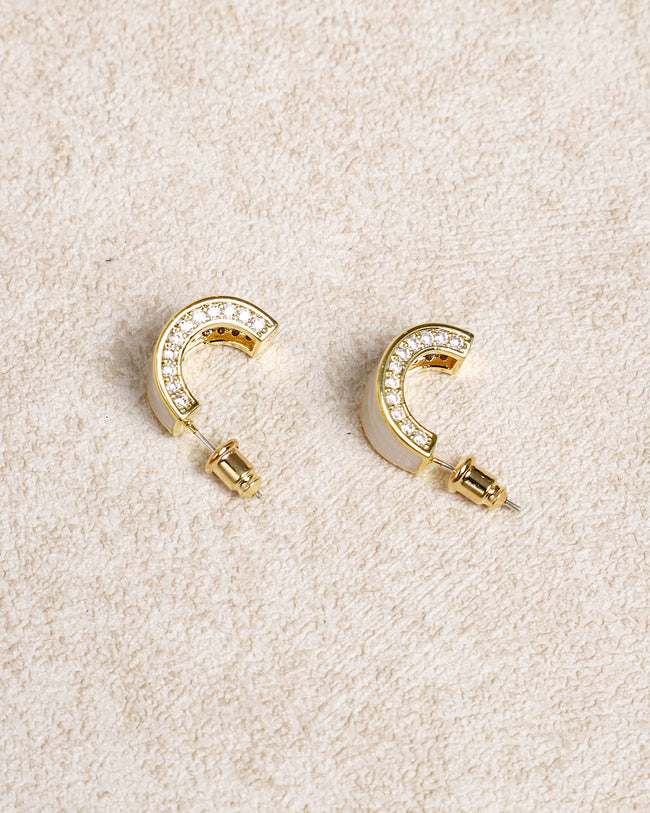 Silver Metal Earrings