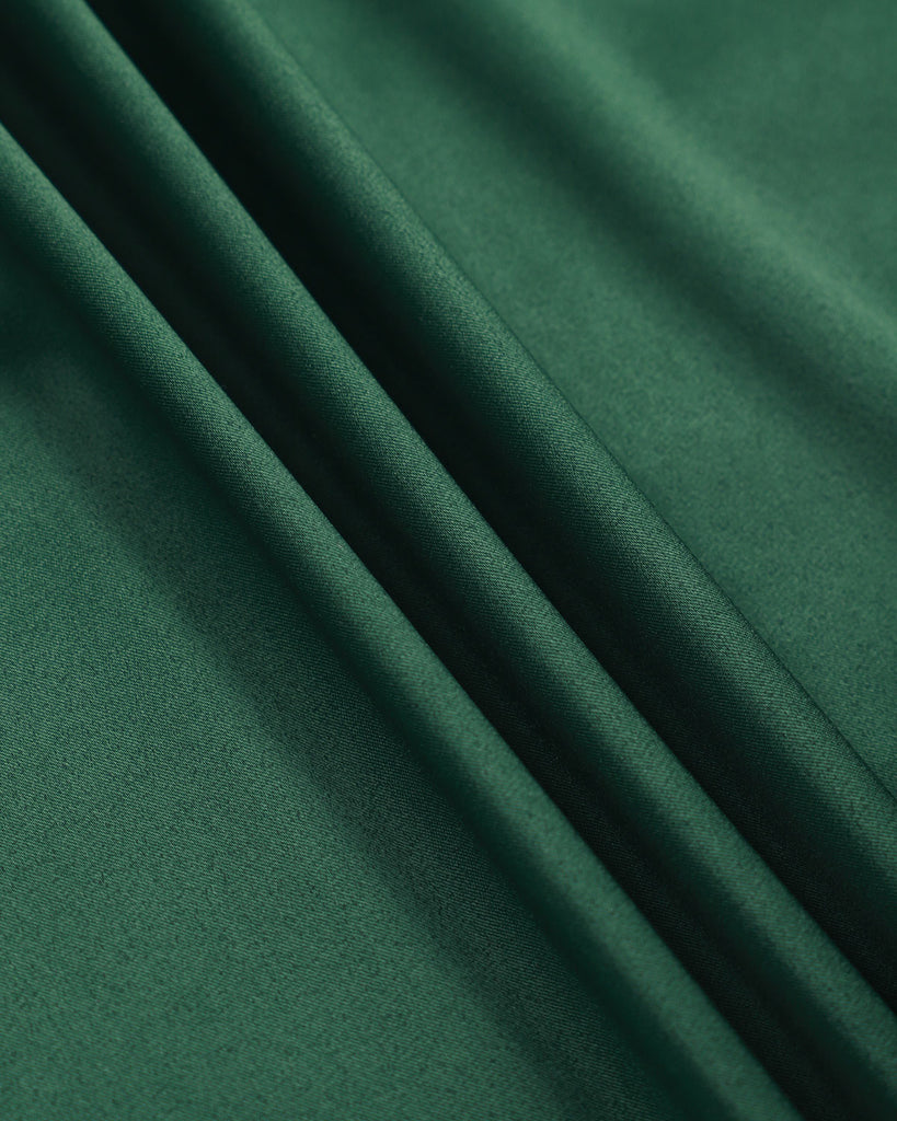 The Green Ruched Satin Maxi Dress Dresses - RIHOAS