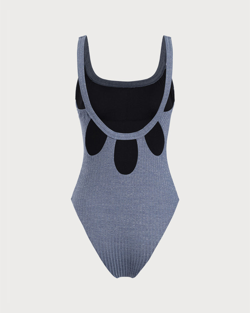 Navy Glitter One-Piece Swimsuit
