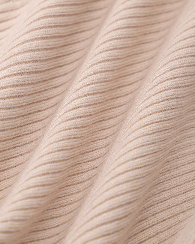 The Apricot Round Neck Button Up Knit Top