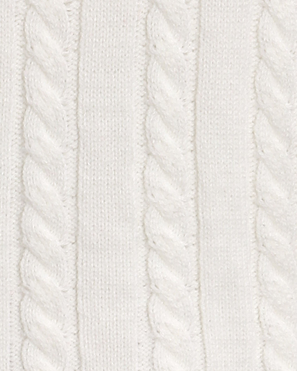White Contrasting Button Sweater