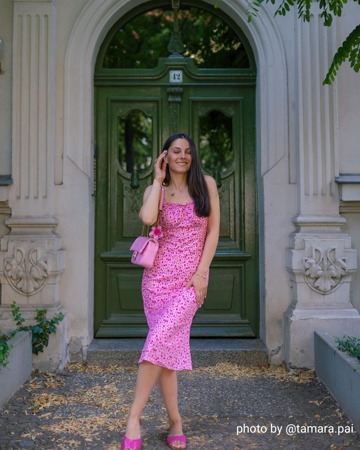 The Frill Trim Ruched Midi Dress - Floral Prin Bodycon Cami Maxi Dress - Pink - Dresses | RIHOAS The Frill Trim Ruched Midi Dress - Floral Prin Bodycon Cami Maxi Dress - Pink - Dresses | RIHOAS