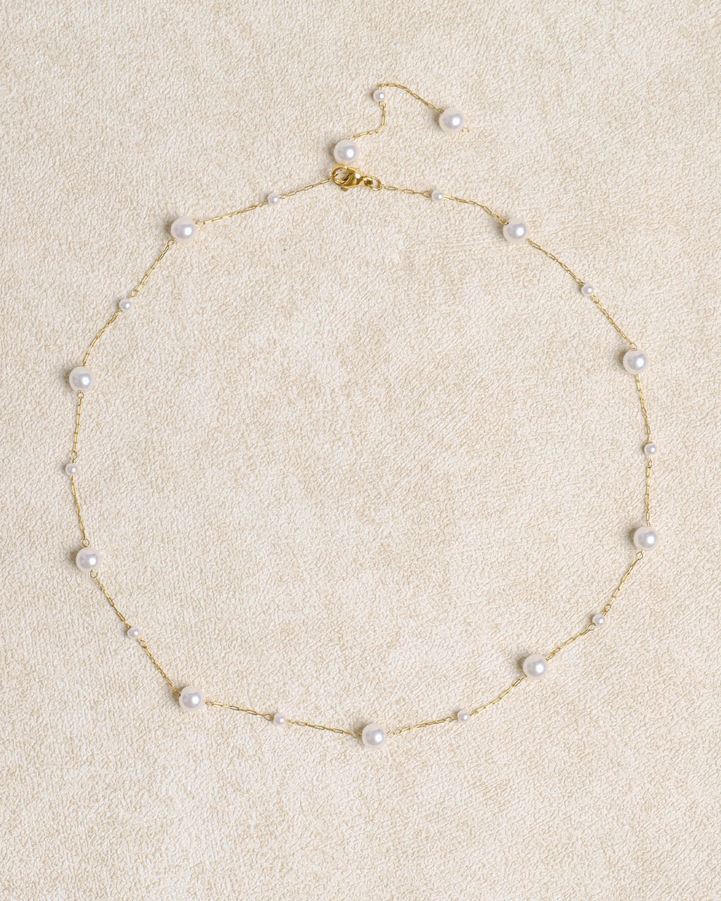 White Pearl Alloy Necklace - RIHOAS
