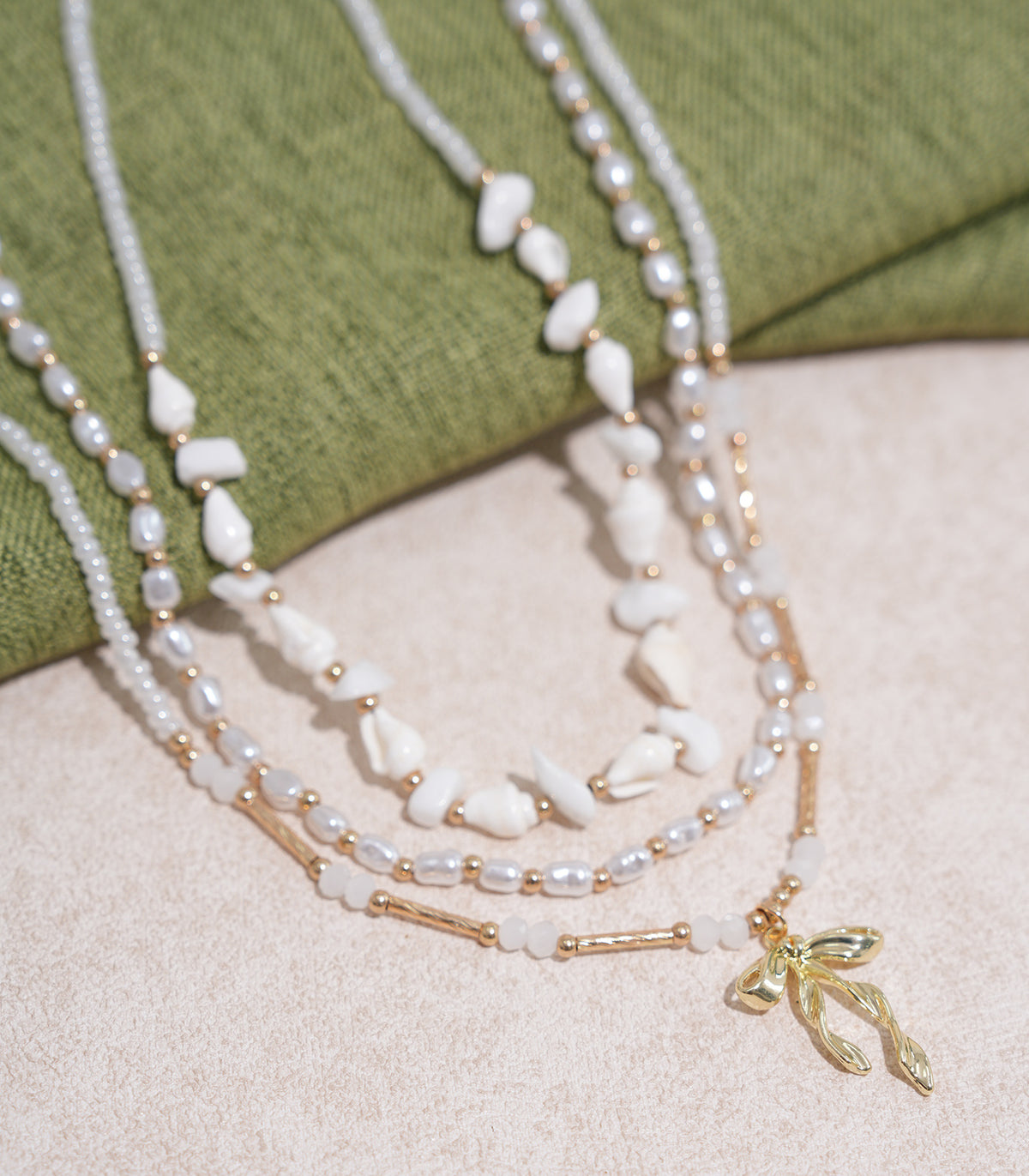 Bohemian Conch Pearl Beaded Clavicle Necklace for Women Necklaces - RIHOAS