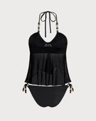 Knitted Polyester Tankini Suit Tankinis - RIHOAS