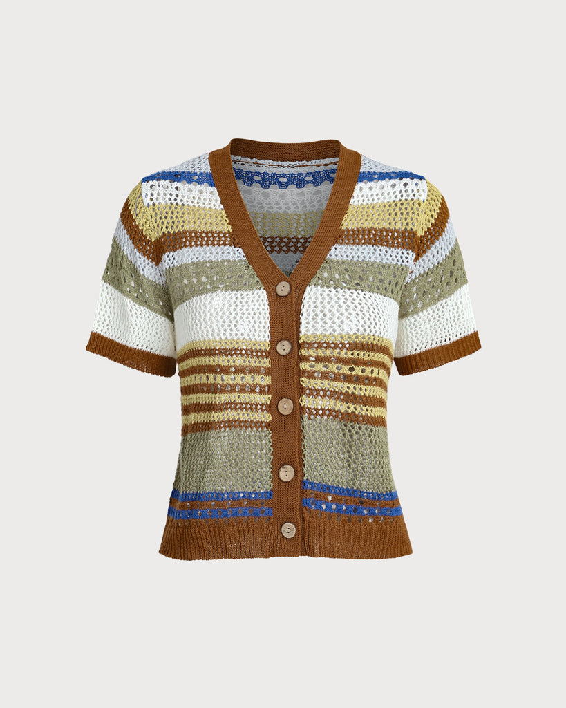 Ladies' crocheted acrylic cardigan Multi Tops - RIHOAS
