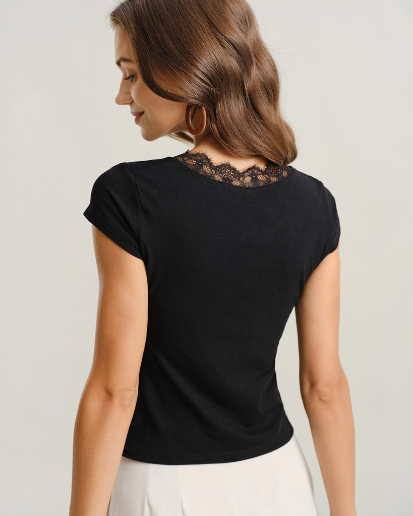 Ladies' knitted cotton-padded Top Tops - RIHOAS