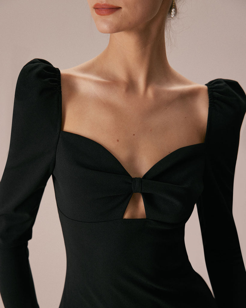 The Black Bow Slim Fishtail Dress Dresses - RIHOAS