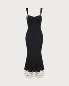 The Black Sweetheart Neck Trumpet Dress Dresses - RIHOAS