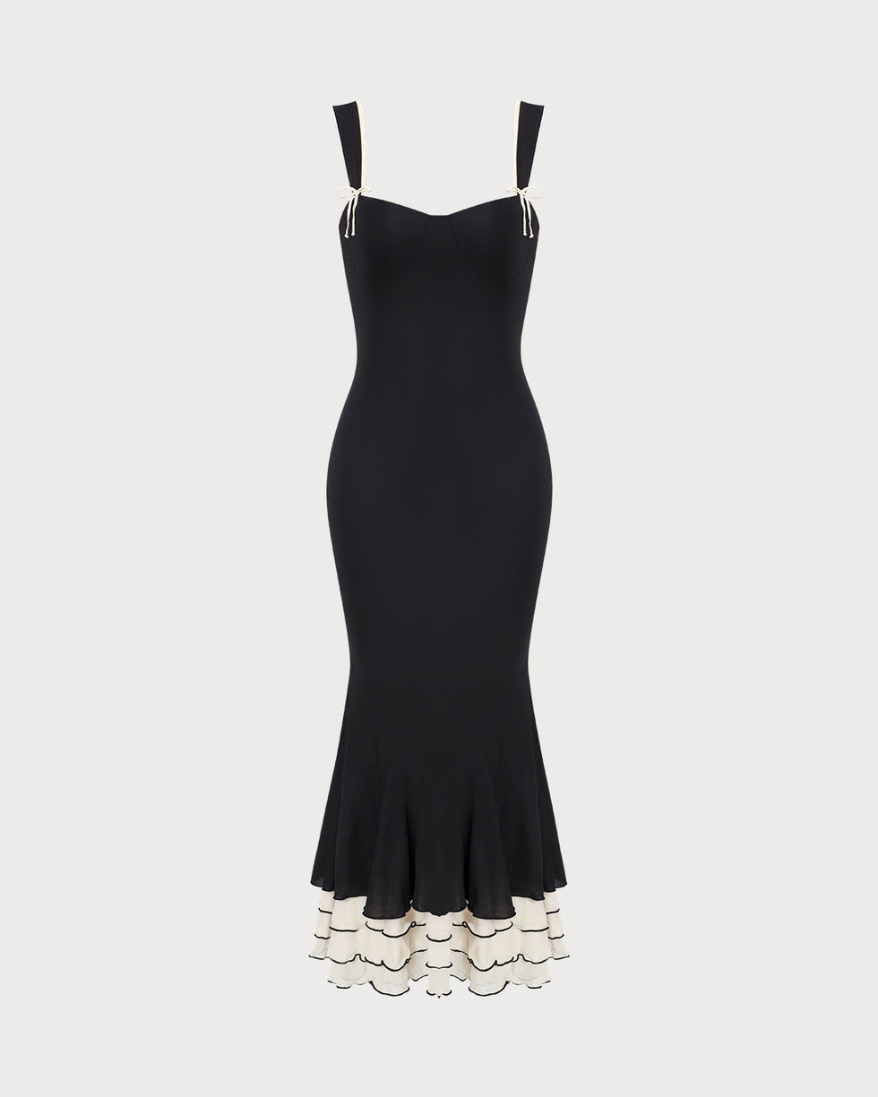 casual wedding dresses for women Modern A-Line Lace Dress Brides with Square Neck, Lo crêpe Style:EE0164ABK Das Kleine Schwarze »