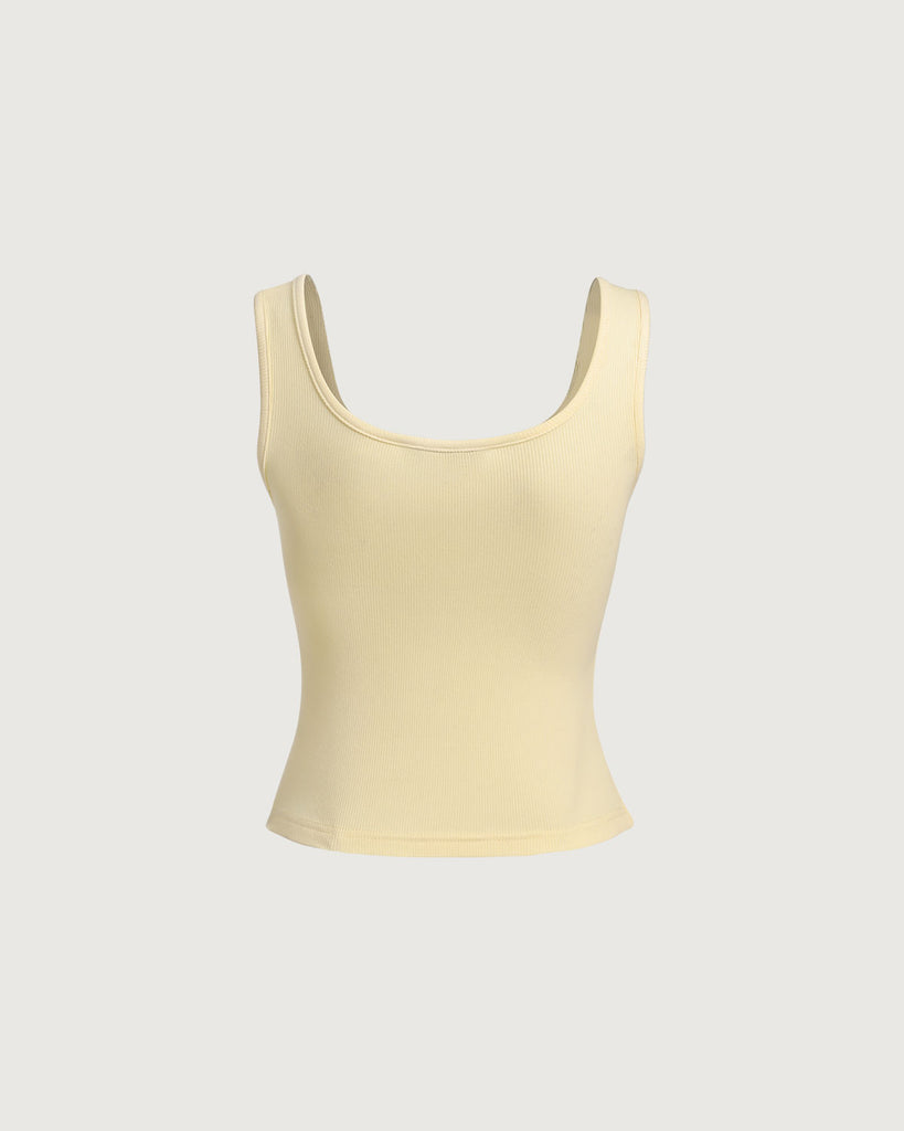 The Black V-Neck Knit Tank Top Tops - RIHOAS