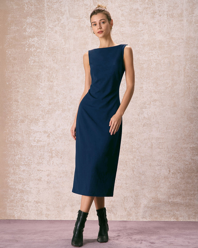 Women's Ruched Dresses - Ruched Long Sleeve, Midi & Maxi Dress