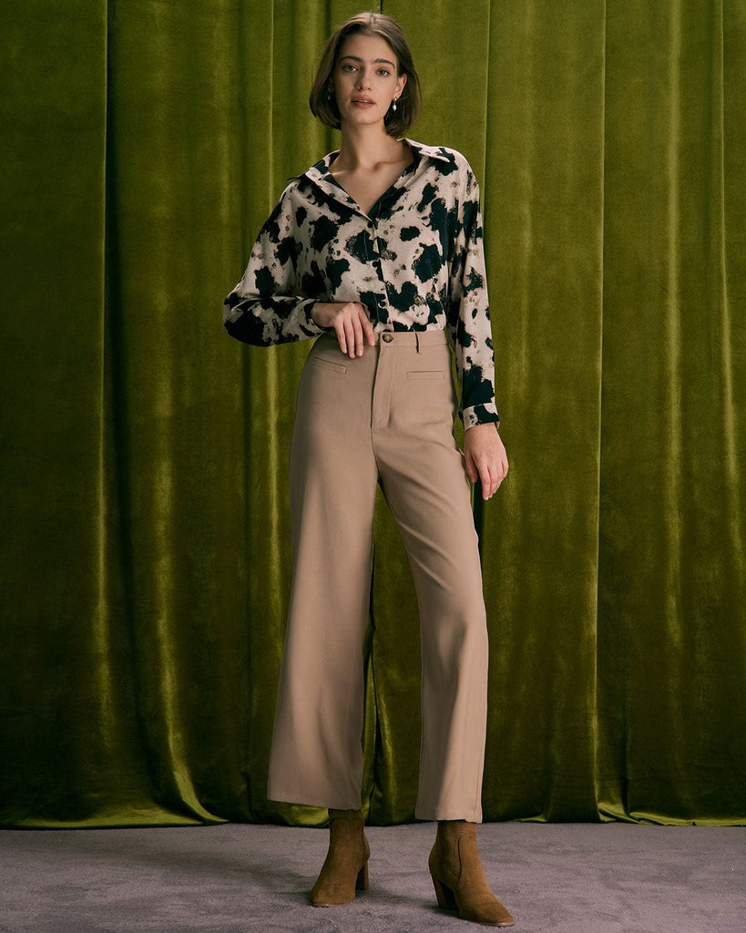The Button-Up Leopard Shirt Tops - RIHOAS