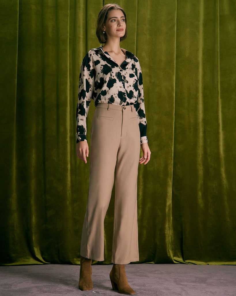 The Button-Up Leopard Shirt Tops - RIHOAS
