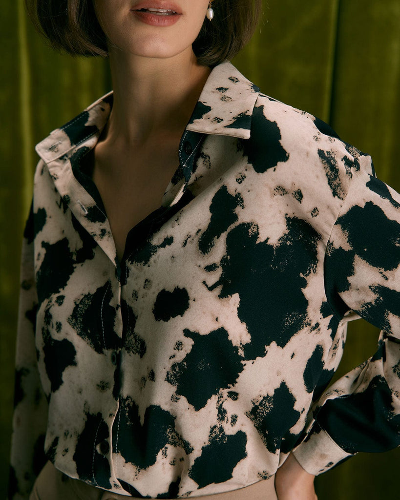 The Button-Up Leopard Shirt Tops - RIHOAS