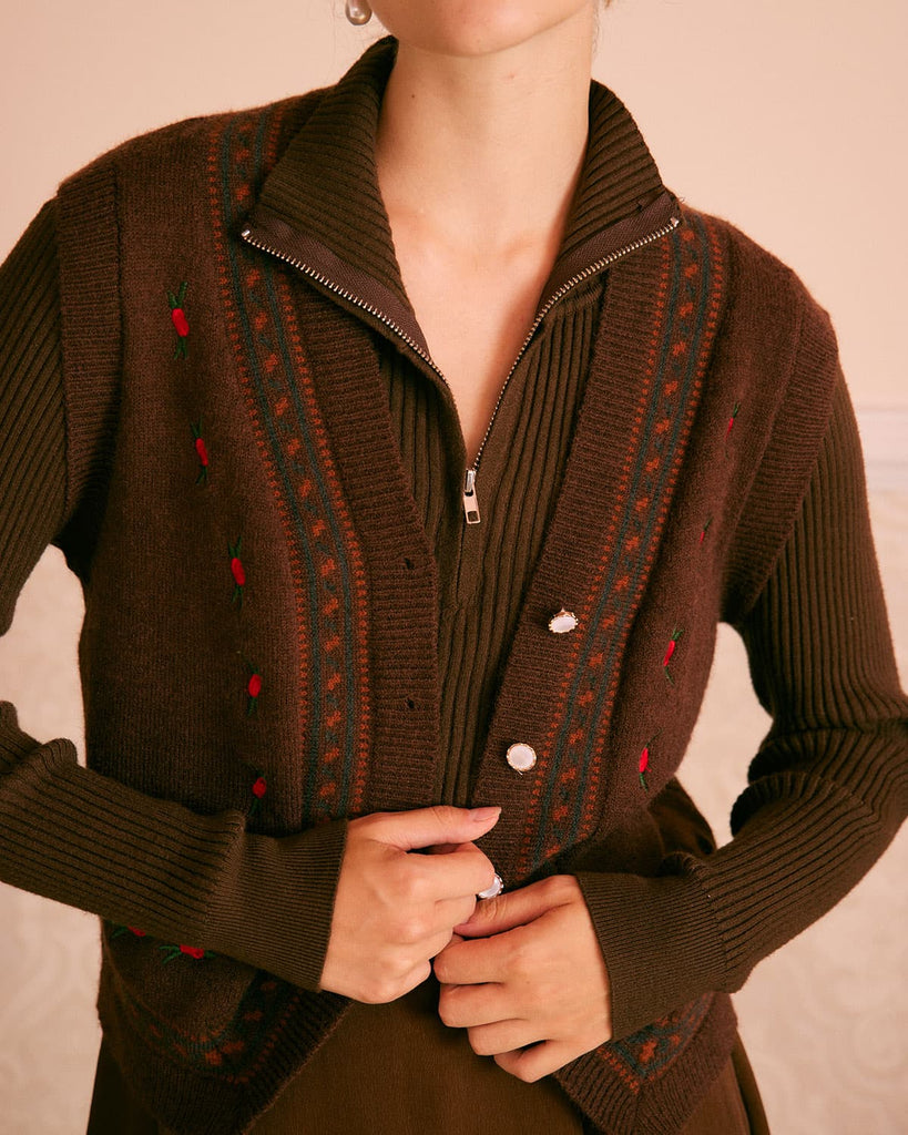 The Coffee Half Zip Sweatshirt Tops - RIHOAS